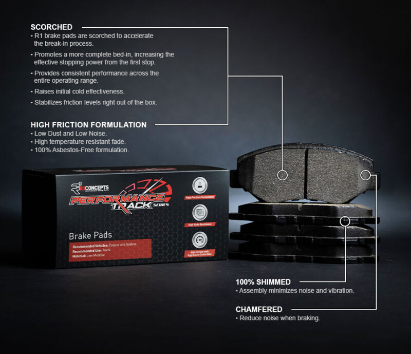 Audi A8 Brake Pads - Front - R1 Concepts - Track/Street - `00-`03
